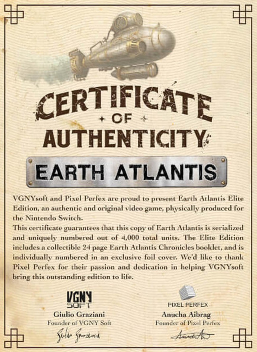 Earth Atlantis - Elite Edition [Nintendo Switch]